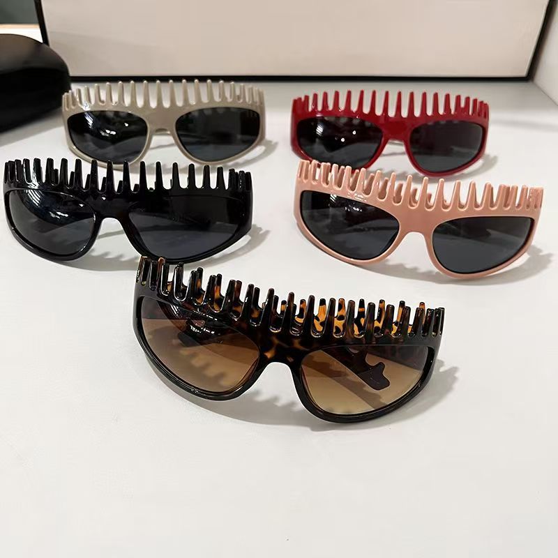 Women Fashion Glasses - نظارات شمسية بتصميم الفهد للنساء، نظارات
