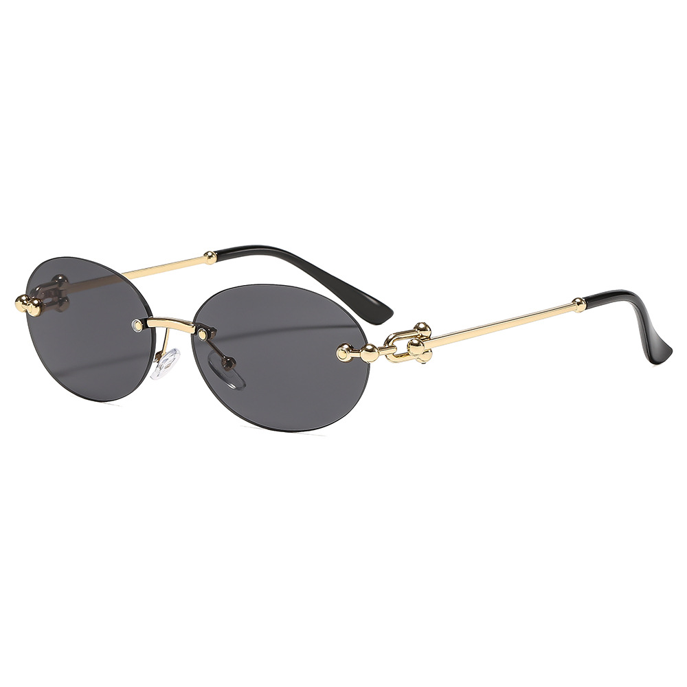 Women Fashion Glasses - نظارات شمسية نسائية بيضاوية جديدة بدون
