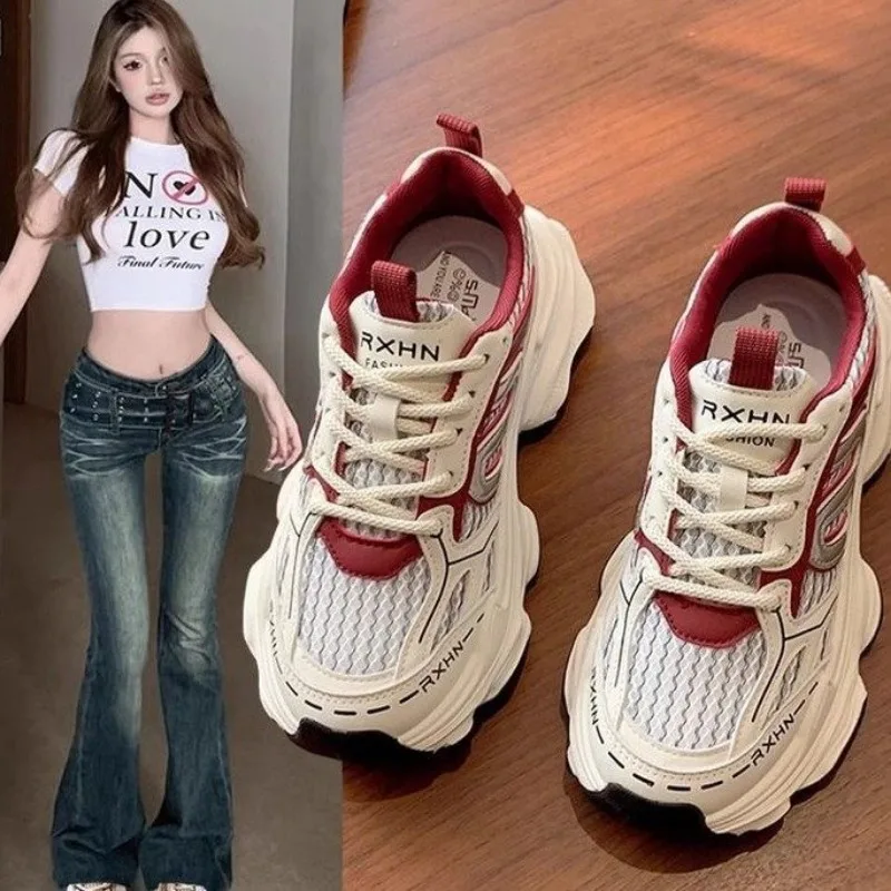 Women'S Fashion Tennis Shoes - أحذية رياضية نسائية ذات نعل سميك