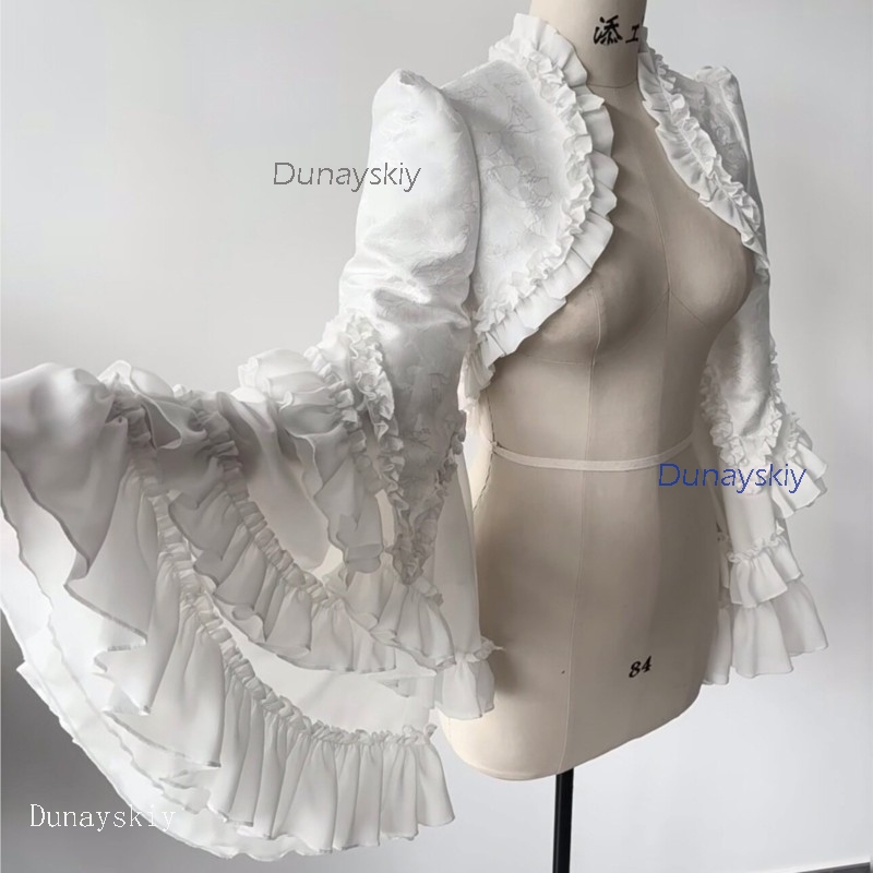 Puff Sleeve Blouse - طقم لوليتا أوجي للحفلات القوطية بتصميم