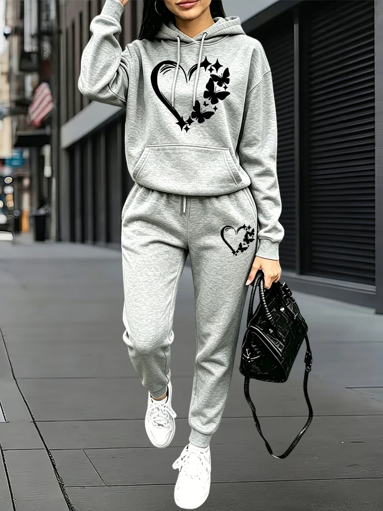 Women'S Fashion Hoodie - طقم رياضي نسائي جديد لعام 2026