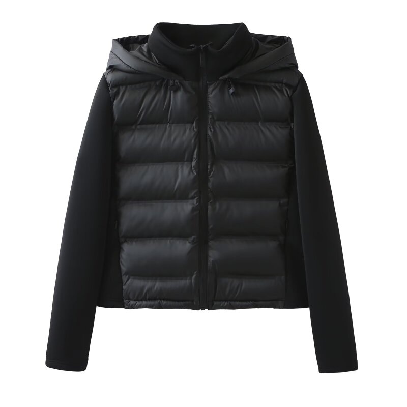 Women'S Fashion Quilted Jacket - جاكيت نسائي خريفي كاجوال بتصميم مرقع
