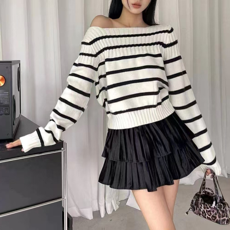 طراز 2025: سترة محبوكة بخطوط م - مراجعة Women'S Fashion Trends Fall 2025 وسعره