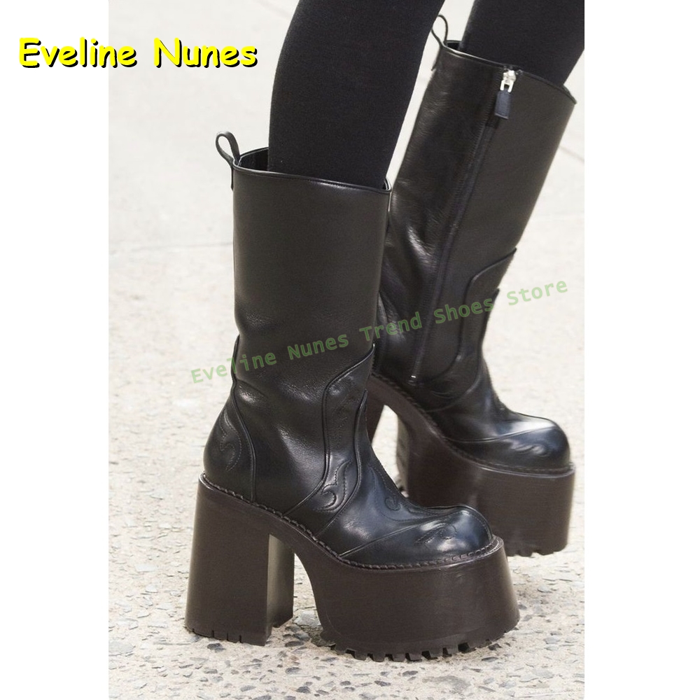 التطريز منصة حذاء برقبة للركبة - مراجعة Women'S Fashion Boots 2025 وسعره