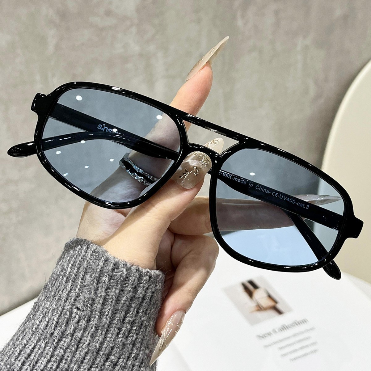 نظارات شمسية نسائية بيضاوية ال - مراجعة Women Fashion Glasses وسعره