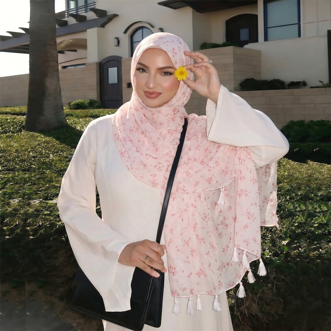 حجاب نسائي عصري بشراشيب، وشاح  - مراجعة Women'S Fashion Trends وسعره