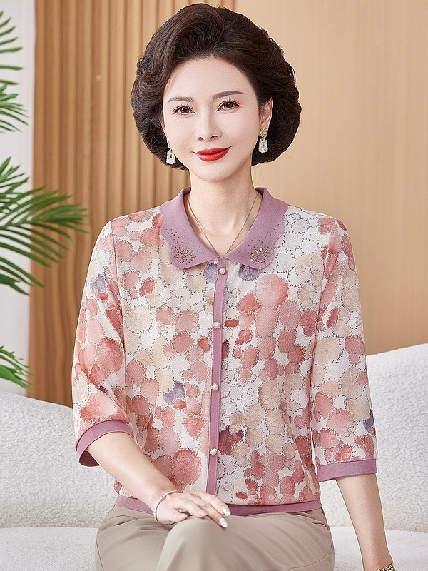 قميص قصير مطبوع من الحرير الجل - مراجعة Women Fashion Over The Years وسعره