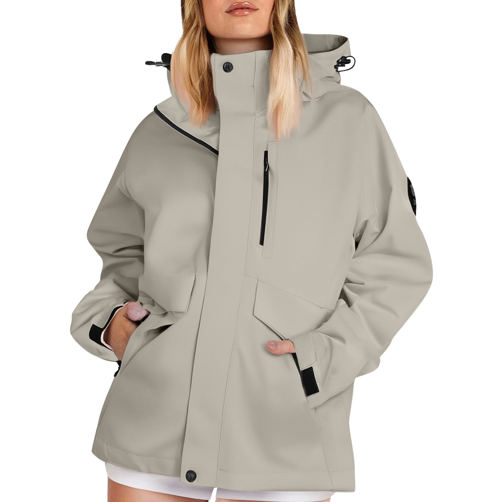 سترات خريفية نسائية خفيفة الوز - مراجعة Women'S Fashion Rain Jacket وسعره