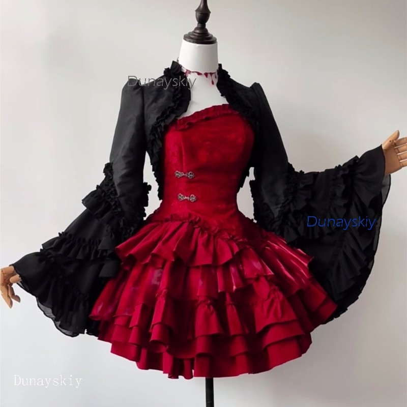 طقم لوليتا أوجي للحفلات القوطي - مراجعة Puff Sleeve Blouse وسعره