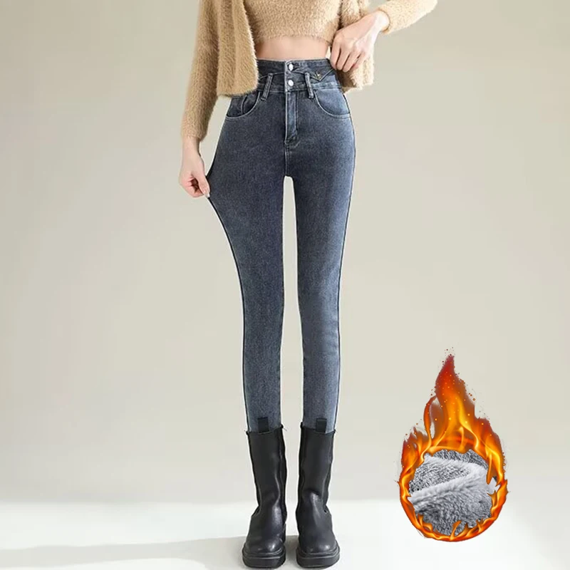 الشتاء سيدة شيك أفخم الحرارية  - مراجعة Women'S Fashion Trousers وسعره