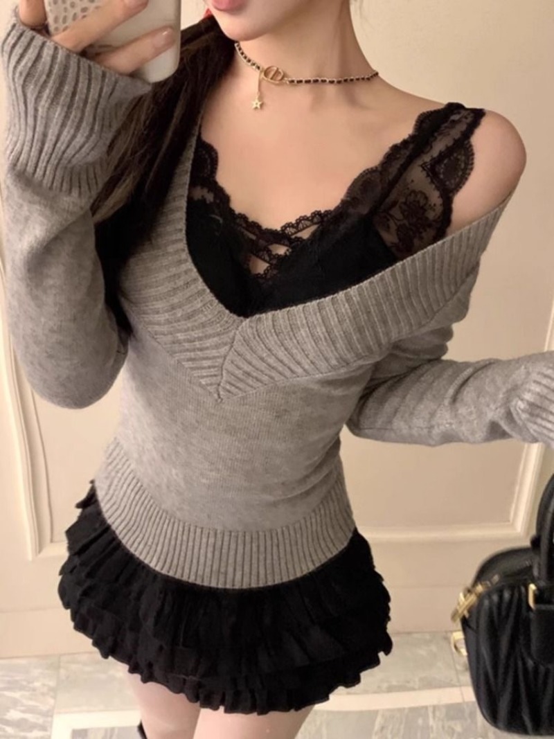 سترة نسائية Gyaru برقبة على شك - مراجعة Women'S Fashion Trends Fall 2025 وسعره