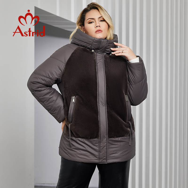 استريد-سترة بقلنسوة قطيفة للنس - مراجعة Women'S Fashion Quilted Jacket وسعره