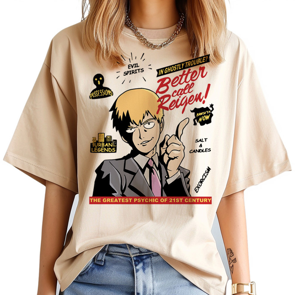 تيشيرت نسائي من Mob Psycho 100 - مراجعة Women'S Fashion In The 80S وسعره