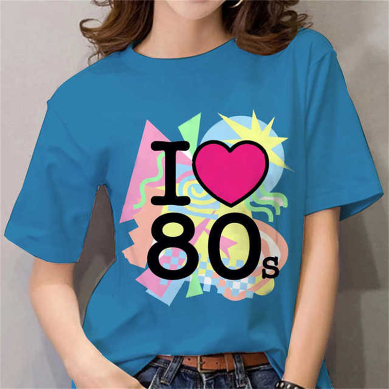 تي شيرت نسائي بتصميم الثمانينا - مراجعة Women'S Fashion In The 80S وسعره