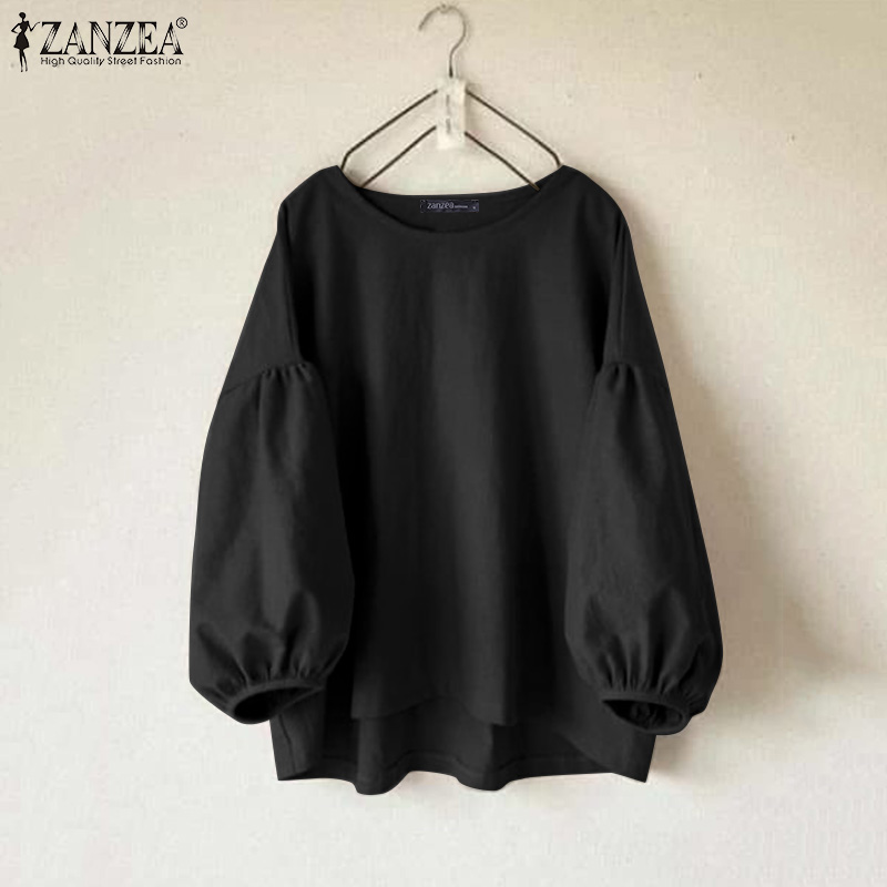 بلوزات نسائية كاجوال من ZANZEA - مراجعة Puff Sleeve Blouse وسعره