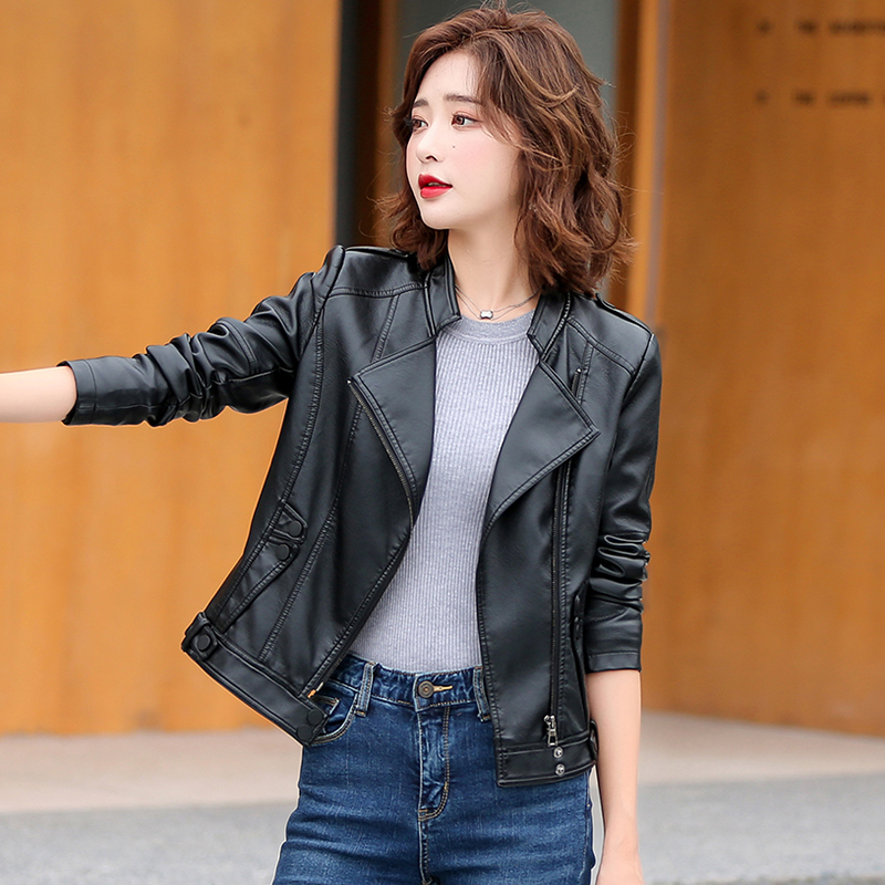 M-5XL جديد امرأة جلد اصلي الست - مراجعة Women'S Fashion Leather Jacket وسعره