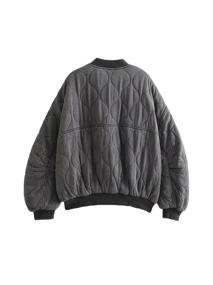 سترات نسائية عصرية كبيرة الحجم - مراجعة Women'S Fashion Quilted Jacket وسعره