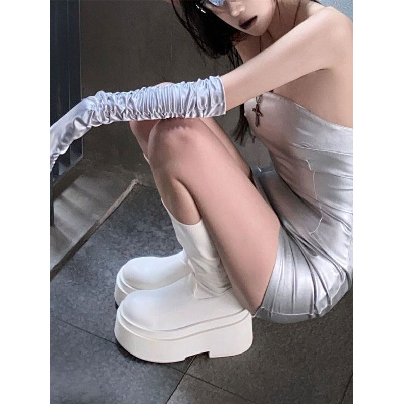 أحذية طويلة بنعل سميك للنساء ف - مراجعة Women'S Fashion Boots 2025 وسعره