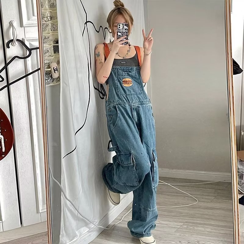 بنطلون جينز نسائي فضفاض بتصميم - مراجعة Women'S Fashion Trousers وسعره