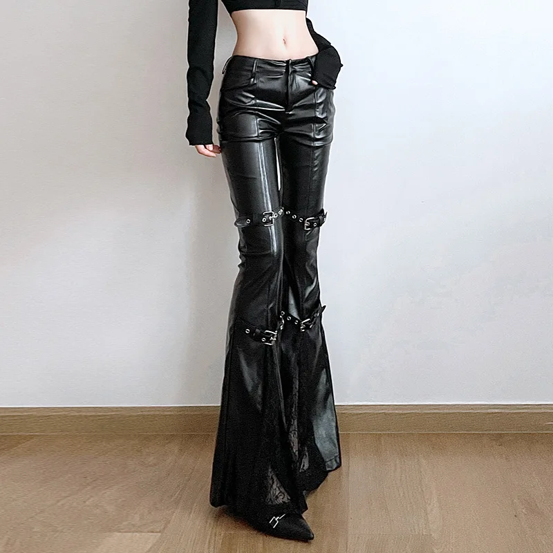 بنطال نسائي من جلد البولي يوري - مراجعة Women'S Fashion Trousers وسعره