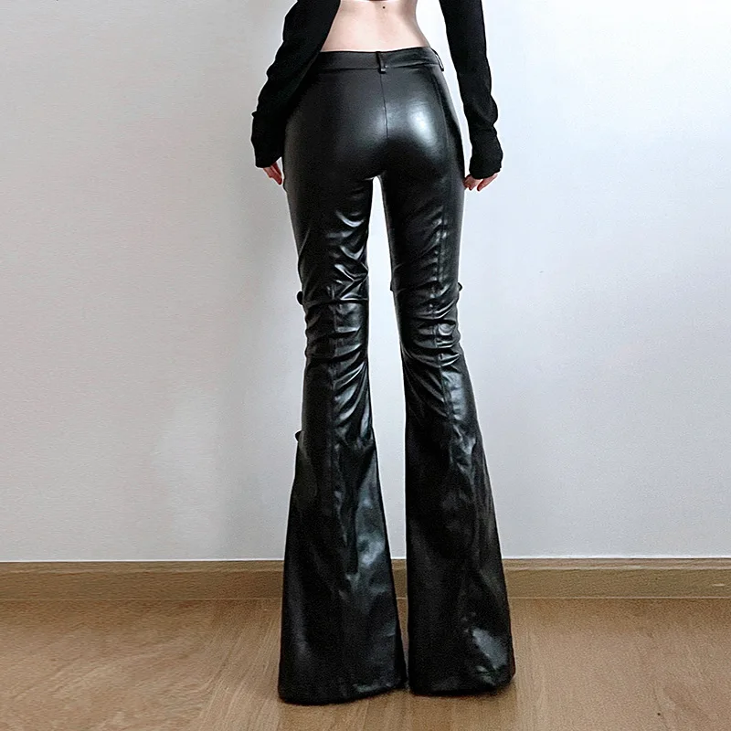 بنطال نسائي من جلد البولي يوري - مراجعة Women'S Fashion Trousers وسعره