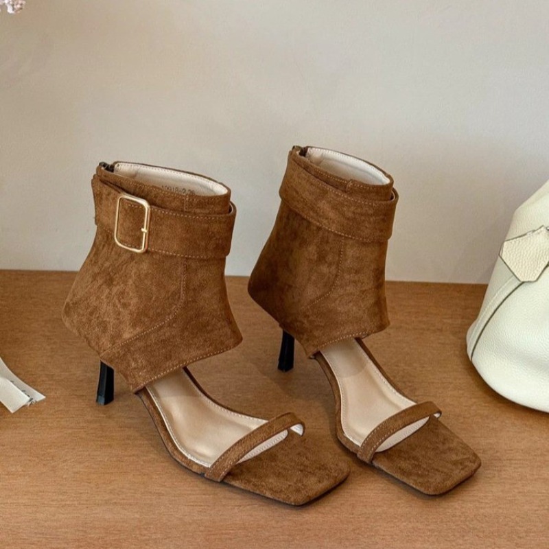 أحذية نسائية صيفية جديدة بتصمي - مراجعة Women'S Fashion Boots وسعره