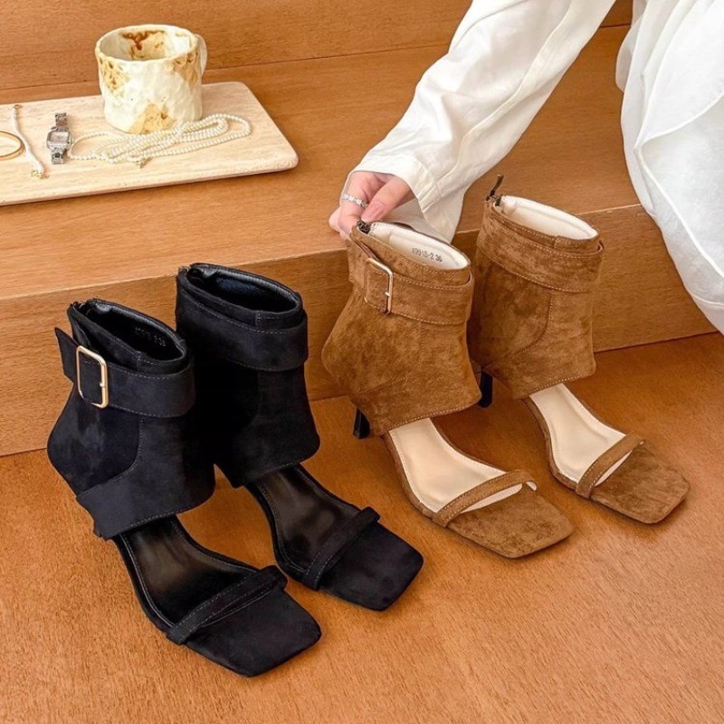 أحذية نسائية صيفية جديدة بتصمي - مراجعة Women'S Fashion Boots وسعره